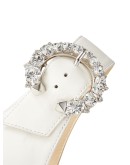 Gin crystal-embellished flats