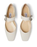 Gin crystal-embellished flats