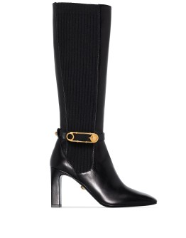 90mm knee-high safety pin boots