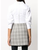 corset-insert cropped shirt