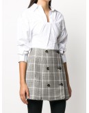 corset-insert cropped shirt