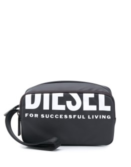 logo print make up bag