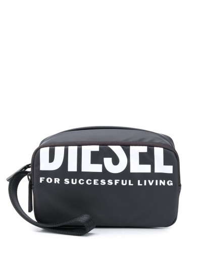 logo print make up bag