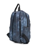 faded print backpack