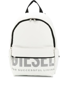 logo print backpack
