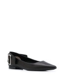 side buckle ballerina shoes