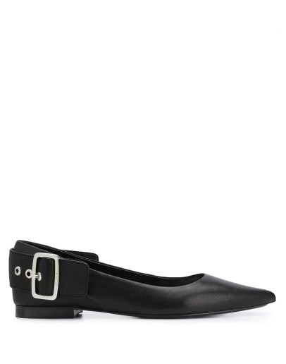 side buckle ballerina shoes