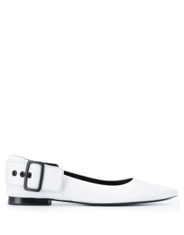 side buckle ballerina shoes