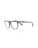 Blue Block tortoiseshell square-frame glasses