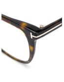 Blue Block tortoiseshell square-frame glasses