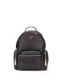 double zip logo backpack