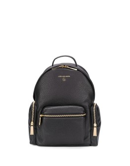double zip logo backpack