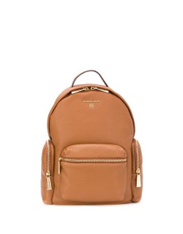 double zip logo backpack