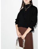 button-down fine-knit cardigan