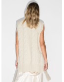 cable-knit vest