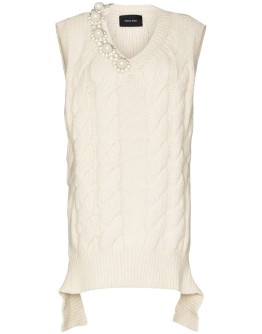 cable-knit vest
