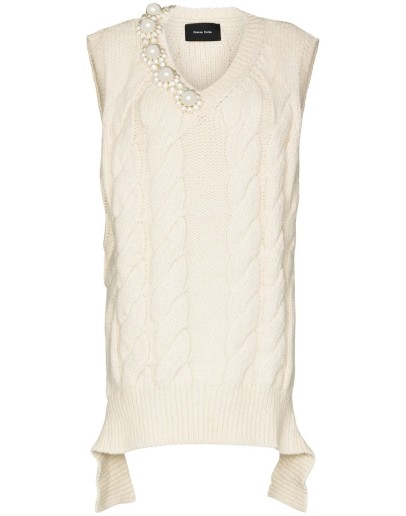cable-knit vest