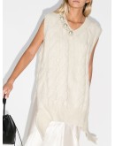 cable-knit vest