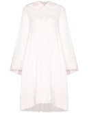 lace-trim shirt dress