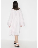 lace-trim shirt dress