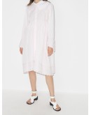 lace-trim shirt dress