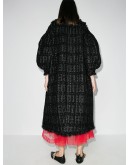 beaded double-breasted coat