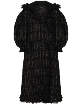 beaded double-breasted coat
