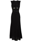 lace-insert midi slip dress
