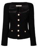 square-neck blazer jacket