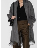 oversized fringe hem cardigan