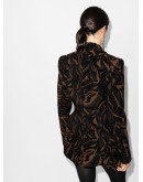 tiger-print blazer