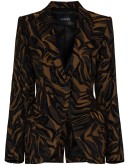 tiger-print blazer