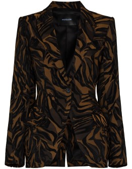 tiger-print blazer