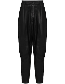high-waisted tapered trousers
