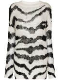 tiger-print jumper