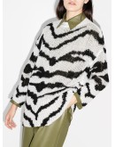 tiger-print jumper
