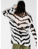 tiger-print jumper