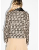 Gancini monogram-print jacket