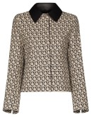 Gancini monogram-print jacket