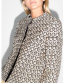 Gancini monogram-print jacket