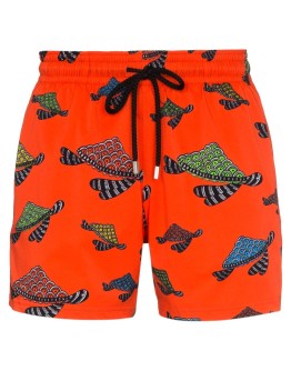 Moorise turtle-print swim shorts