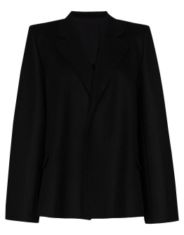 Bounce single-breasted cape blazer