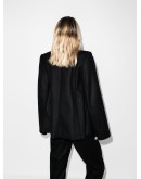 Bounce single-breasted cape blazer