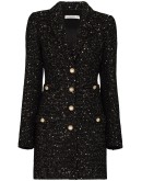 metallic tweed mini dress