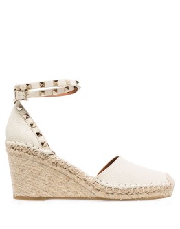 Rockstud 85mm wedge espadrilles
