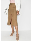 chain logo-print pencil skirt