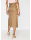 chain logo-print pencil skirt