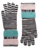 stripe knit gloves