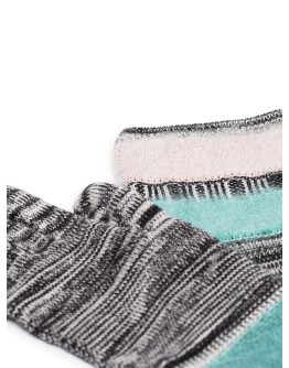 stripe knit gloves