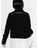 logo-print denim jacket